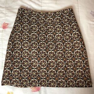 H&M Print Fall/Winter Brocade Skirt